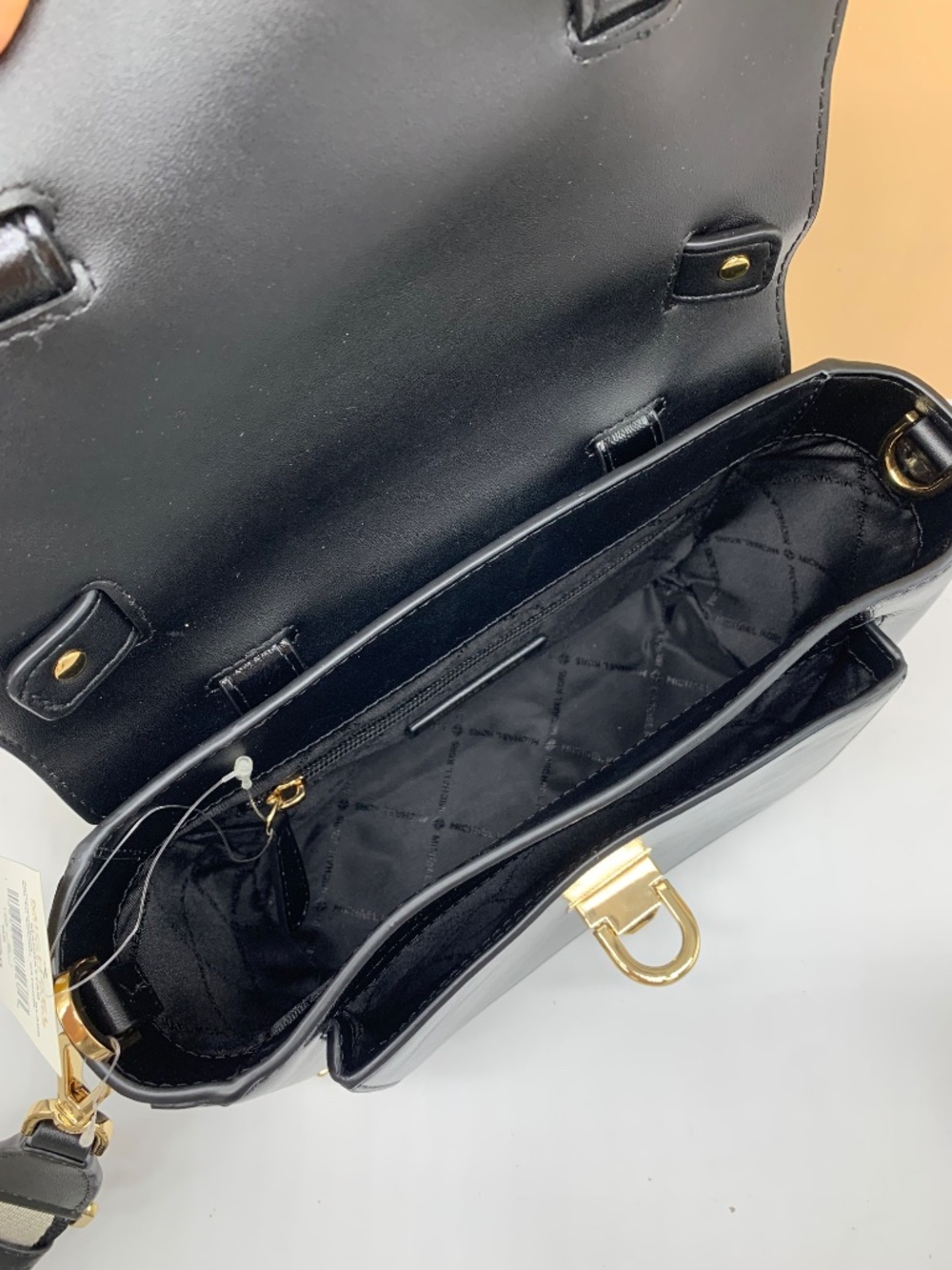 Michael kors Manhattan Medium Patent Faux Leather Satchel Black - Picture 10 of 15